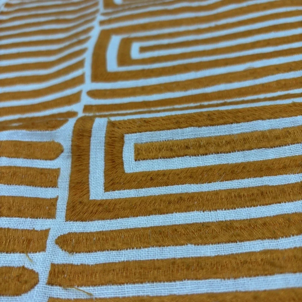 Trina Turk Throw Pillow Cover (No Insert) Orange Geometric 18
